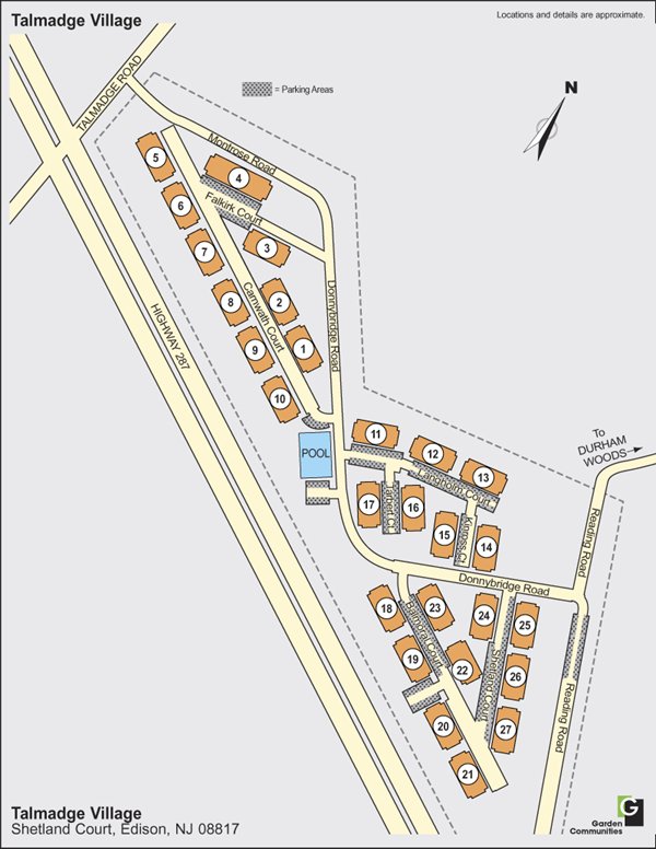 Talmadge Village Apartments siteplan